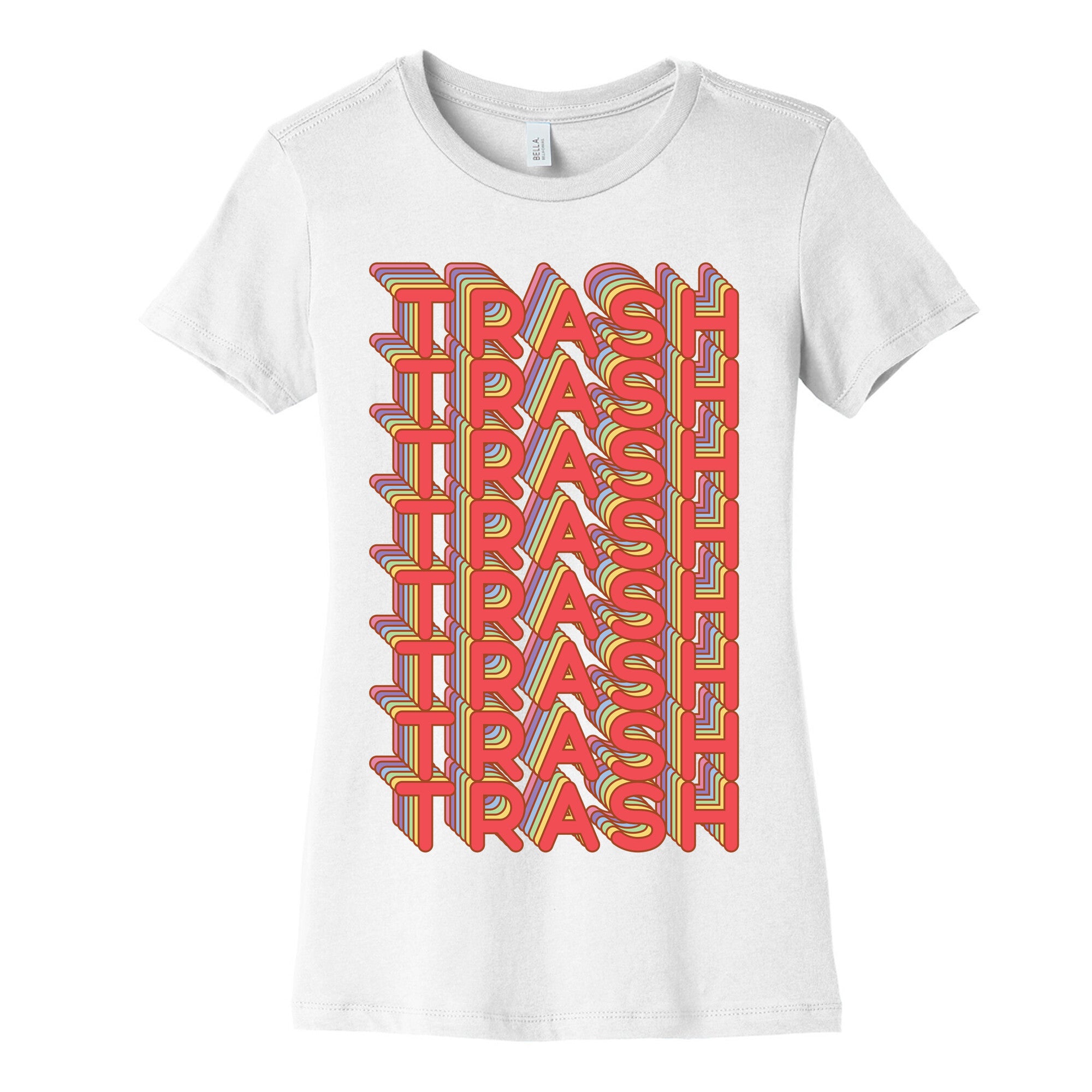 Trash Retro Rainbow Women's Cotton Tee